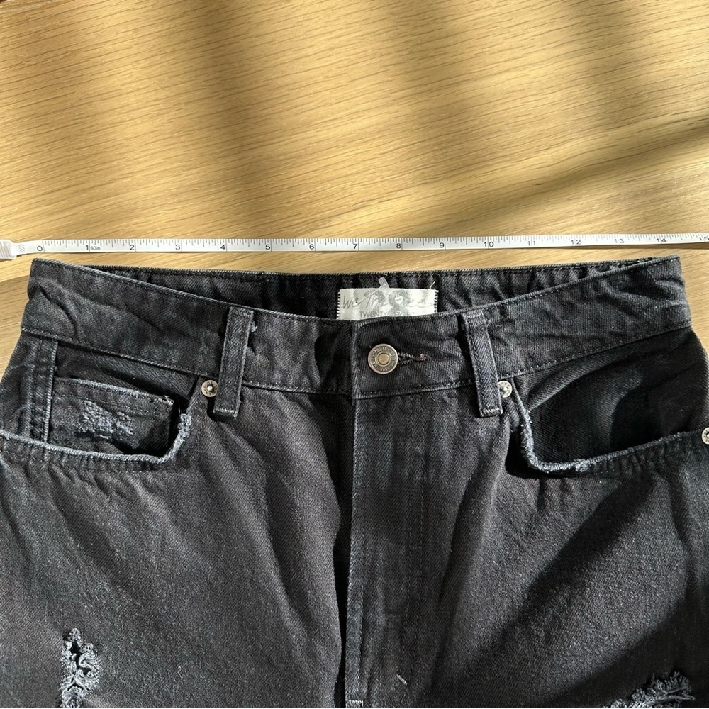 Free People Wide Leg Boot Cut Jeans Denim My Own Lane Going Out Rodeo Festival - Picture 12 of 15